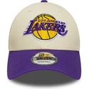 cap-kaareva-beige-adjustable-strap-9forty-colour-block-los-angeles-lakers-nba-new-era