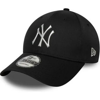 Lippikset kaareva musta snapback 9FORTY Metallic New York Yankees MLB New Era