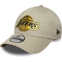 lippikset-kaareva-beige-snapback-9forty-metallic-los-angeles-lakers-nba-new-era