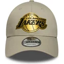 lippikset-kaareva-beige-snapback-9forty-metallic-los-angeles-lakers-nba-new-era