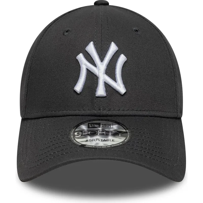 lippikset-kaareva-harmaa-saadettava-nauha-9forty-league-essential-new-york-yankees-mlb-new-era