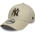 cap-kaareva-beige-adjustable-strap-9forty-camo-infill-new-york-yankees-mlb-new-era