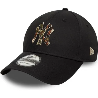 Cap kaareva black adjustable strap 9FORTY Camo Infill New York Yankees MLB New Era