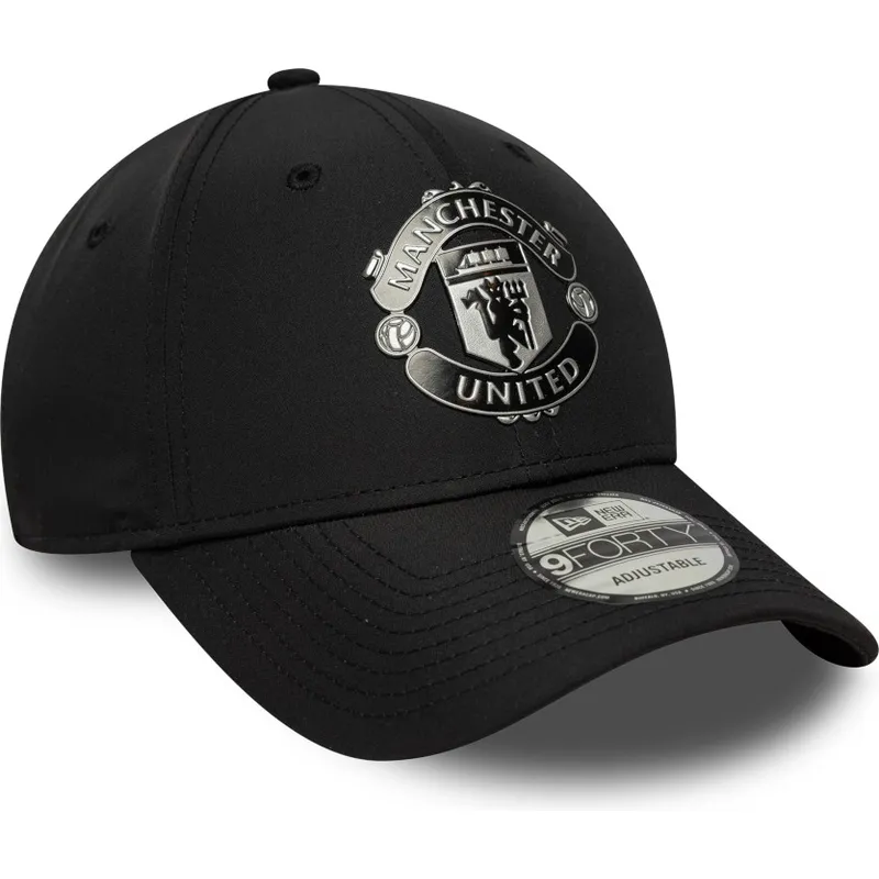lippikset-kaareva-musta-saadettava-nauha-9forty-reflective-manchester-united-football-club-premier-league-new-era
