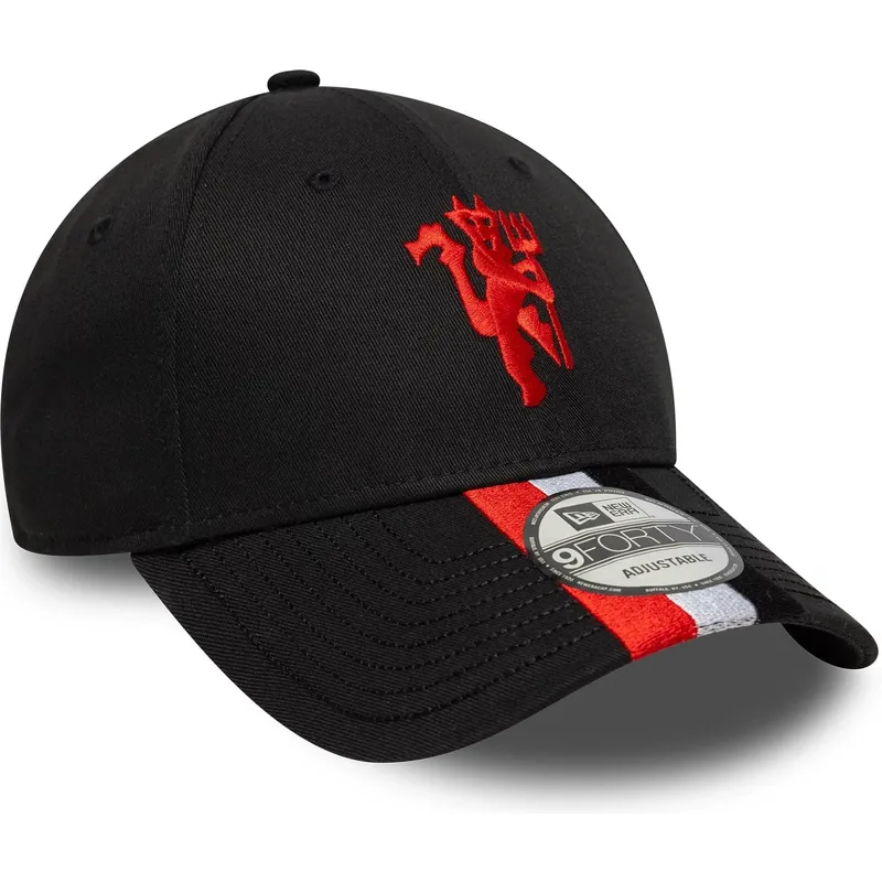 lippikset-kaareva-musta-saadettava-nauha-9forty-stripe-manchester-united-football-club-premier-league-new-era lippikset-kaareva-musta-saadettava-nauha-9forty-stripe-manchester-united-football-club-premier-league-new-era