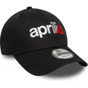 new-era-curved-brim-9forty-wordmark-aprilia-piaggio-black-adjustable-cap