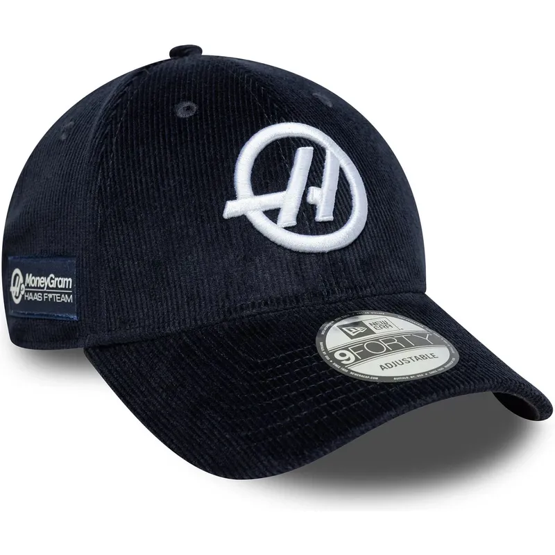 cap-kaareva-navy-blue-adjustable-strap-9forty-cord-haas-f1-team-formula-1-new-era