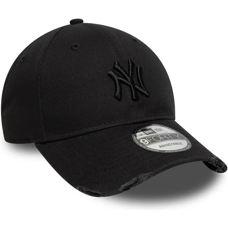 cap-kaareva-black-adjustable-strap-9forty-wash-distress-new-york-yankees-mlb-new-era cap-kaareva-black-adjustable-strap-9forty-wash-distress-new-york-yankees-mlb-new-era
