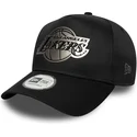 cap-kaareva-black-snapback-9forty-e-frame-metallic-los-angeles-lakers-nba-new-era