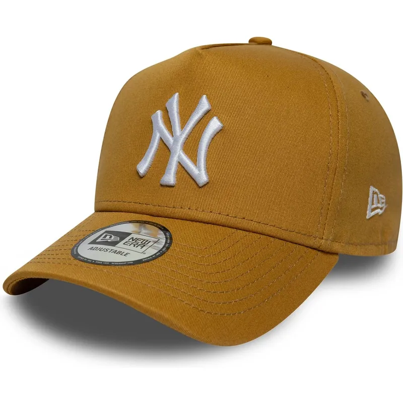 lippikset-kaareva-ruskea-snapback-9forty-e-frame-league-essential-new-york-yankees-mlb-new-era
