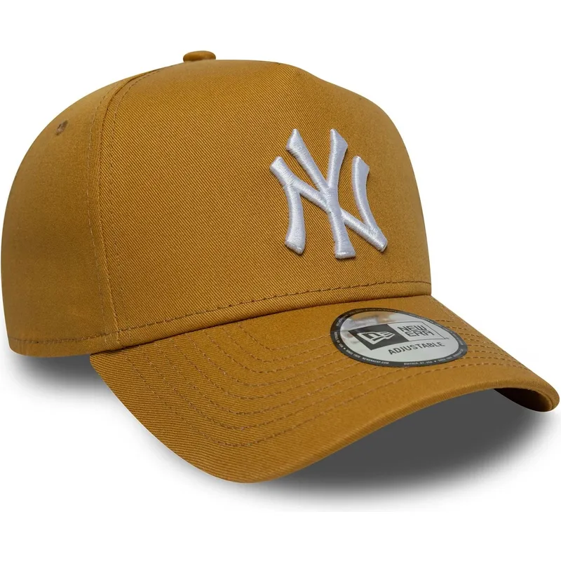 lippikset-kaareva-ruskea-snapback-9forty-e-frame-league-essential-new-york-yankees-mlb-new-era