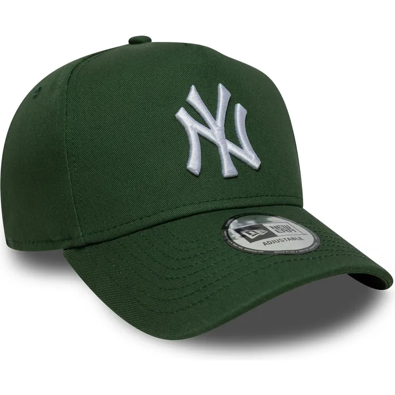lippikset-kaareva-vihrea-snapback-9forty-e-frame-league-essential-new-york-yankees-mlb-new-era