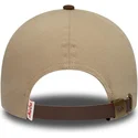lippikset-kaareva-ruskea-saadettava-nauha-9forty-e-frame-patch-suede-new-era