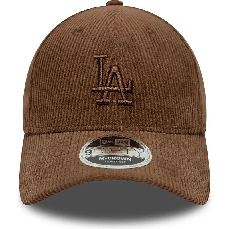 lippikset-kaareva-ruskea-saadettava-nauha-9forty-m-crown-cord-los-angeles-dodgers-mlb-new-era