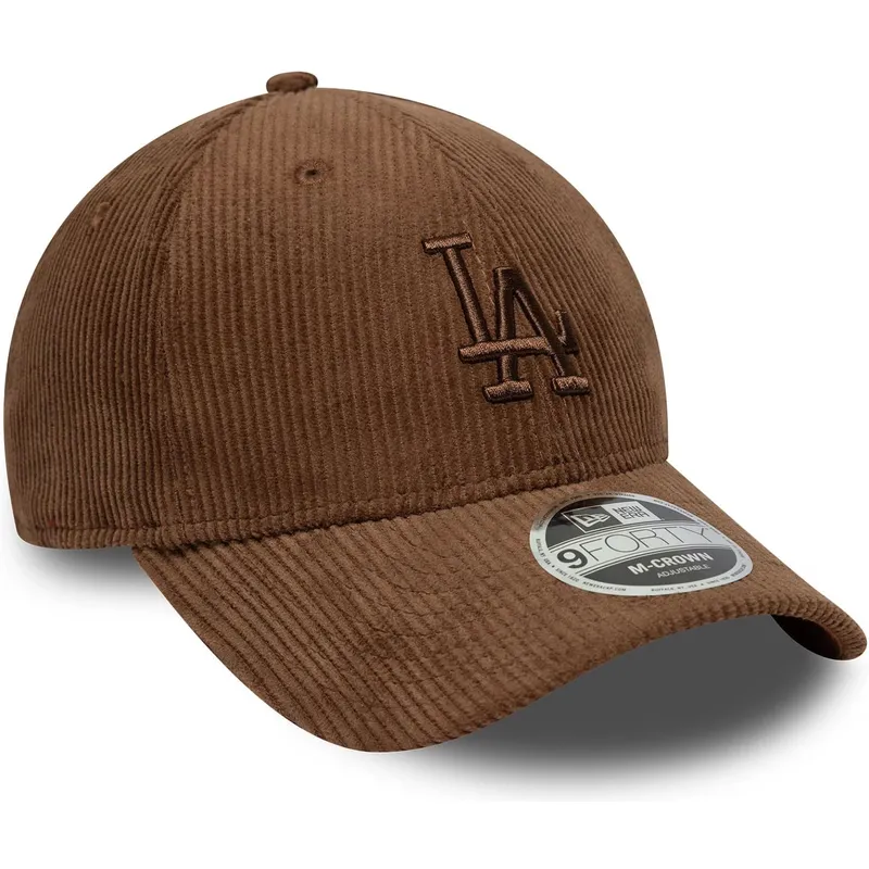 lippikset-kaareva-ruskea-saadettava-nauha-9forty-m-crown-cord-los-angeles-dodgers-mlb-new-era
