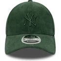 new-era-curved-brim-green-logo-9forty-m-crown-cord-new-york-yankees-mlb-green-adjustable-cap