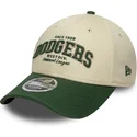 lippikset-kaareva-beige-saadettava-nauha-9forty-m-crown-wordmark-los-angeles-dodgers-mlb-new-era