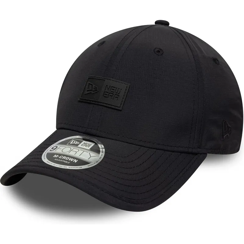 new-era-curved-brim-9forty-m-crown-sport-black-adjustable-cap