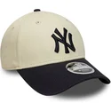 lippikset-kaareva-beige-snapback-9forty-m-crown-new-york-yankees-mlb-new-era