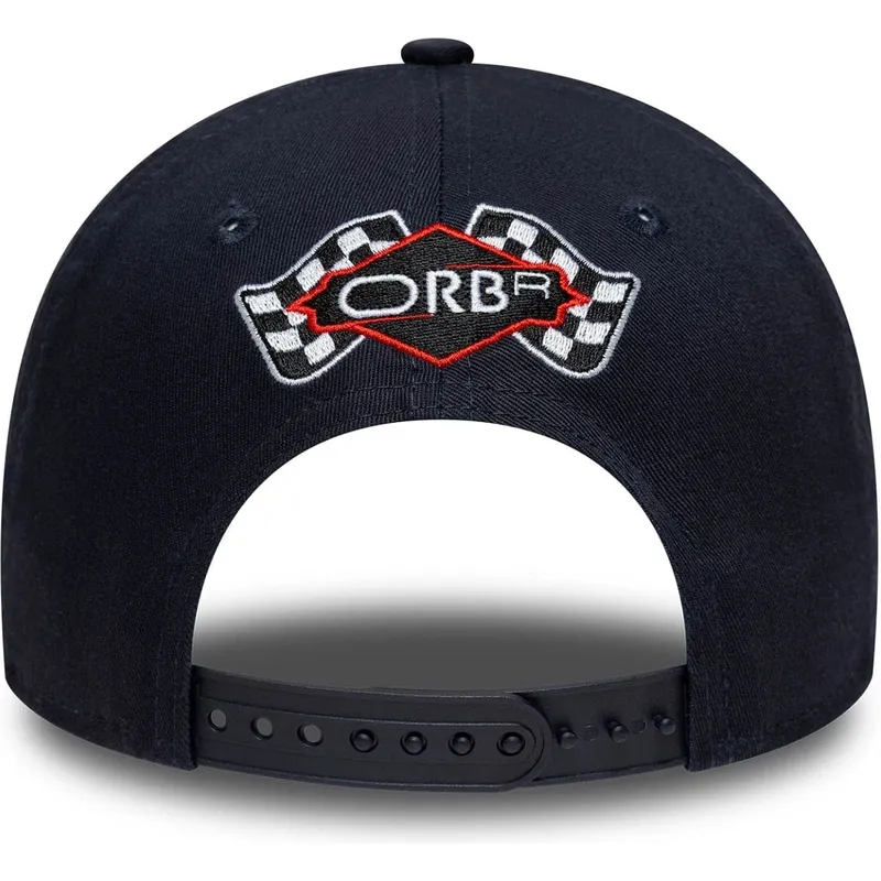 lippikset-kaareva-laivastonsininen-snapback-9forty-m-crown-visor-print-red-bull-racing-formula-1-new-era