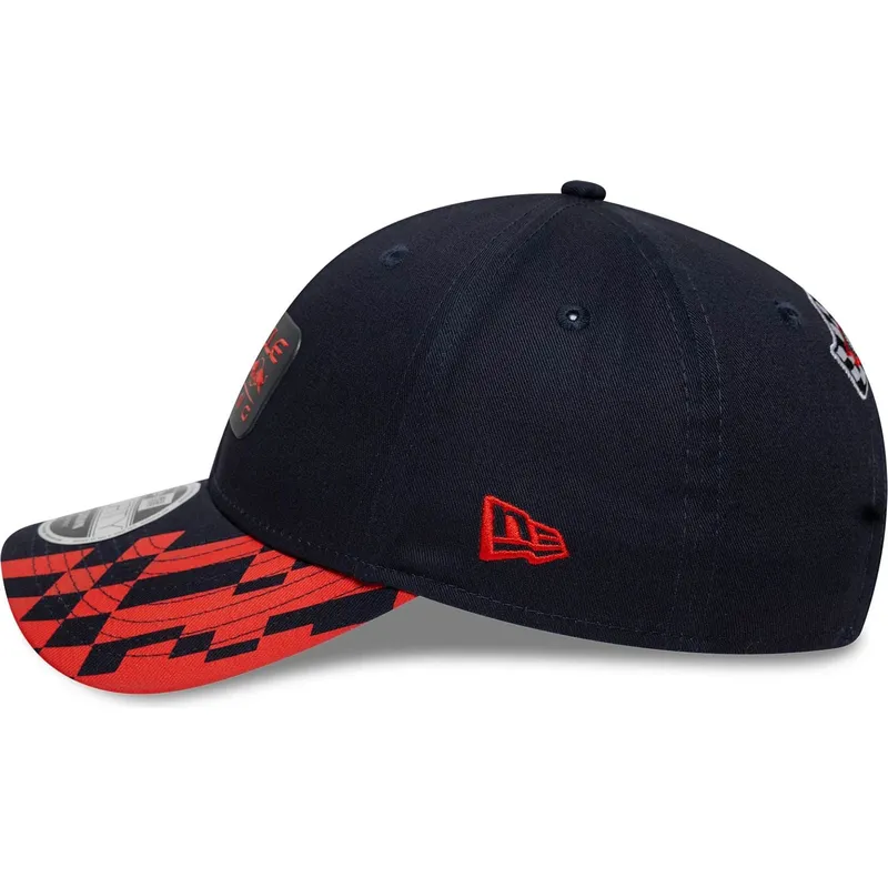 lippikset-kaareva-laivastonsininen-snapback-9forty-m-crown-visor-print-red-bull-racing-formula-1-new-era