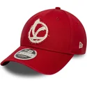 lippikset-kaareva-punainen-snapback-9forty-m-crown-80th-year-vespa-piaggio-new-era