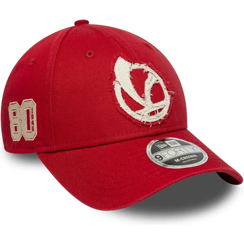 lippikset-kaareva-punainen-snapback-9forty-m-crown-80th-year-vespa-piaggio-new-era