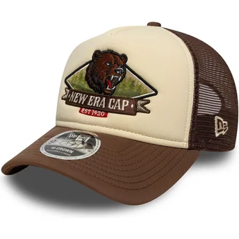 New Era 9FORTY M-Crown Graphic Brown Trucker Hat
