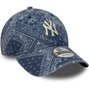 new-era-curved-brim-9twenty-washed-paisley-new-york-yankees-mlb-blue-adjustable-cap