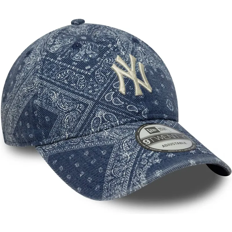new-era-curved-brim-9twenty-washed-paisley-new-york-yankees-mlb-blue-adjustable-cap