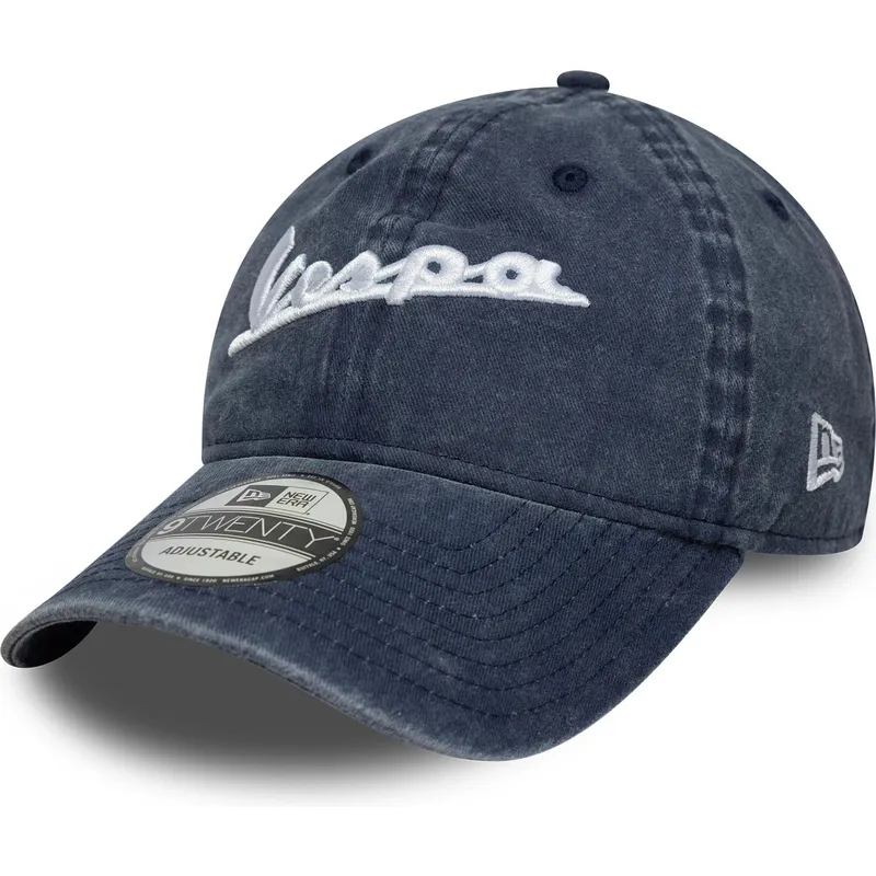 cap-kaareva-blue-adjustable-strap-9twenty-washed-vespa-piaggio-new-era cap-kaareva-blue-adjustable-strap-9twenty-washed-vespa-piaggio-new-era