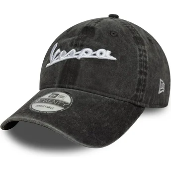 Cap kaareva black adjustable strap 9TWENTY Washed Vespa Piaggio New Era