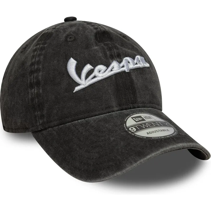 cap-kaareva-black-adjustable-strap-9twenty-washed-vespa-piaggio-new-era cap-kaareva-black-adjustable-strap-9twenty-washed-vespa-piaggio-new-era