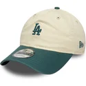 lippikset-kaareva-beige-saadettava-nauha-9twenty-mini-washed-los-angeles-dodgers-mlb-new-era