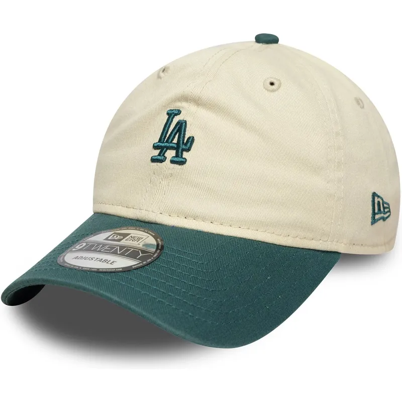 lippikset-kaareva-beige-saadettava-nauha-9twenty-mini-washed-los-angeles-dodgers-mlb-new-era