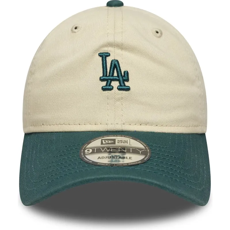 lippikset-kaareva-beige-saadettava-nauha-9twenty-mini-washed-los-angeles-dodgers-mlb-new-era