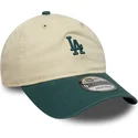 lippikset-kaareva-beige-saadettava-nauha-9twenty-mini-washed-los-angeles-dodgers-mlb-new-era