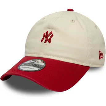 Cap kaareva beige adjustable strap 9TWENTY Mini Washed New York Yankees MLB New Era