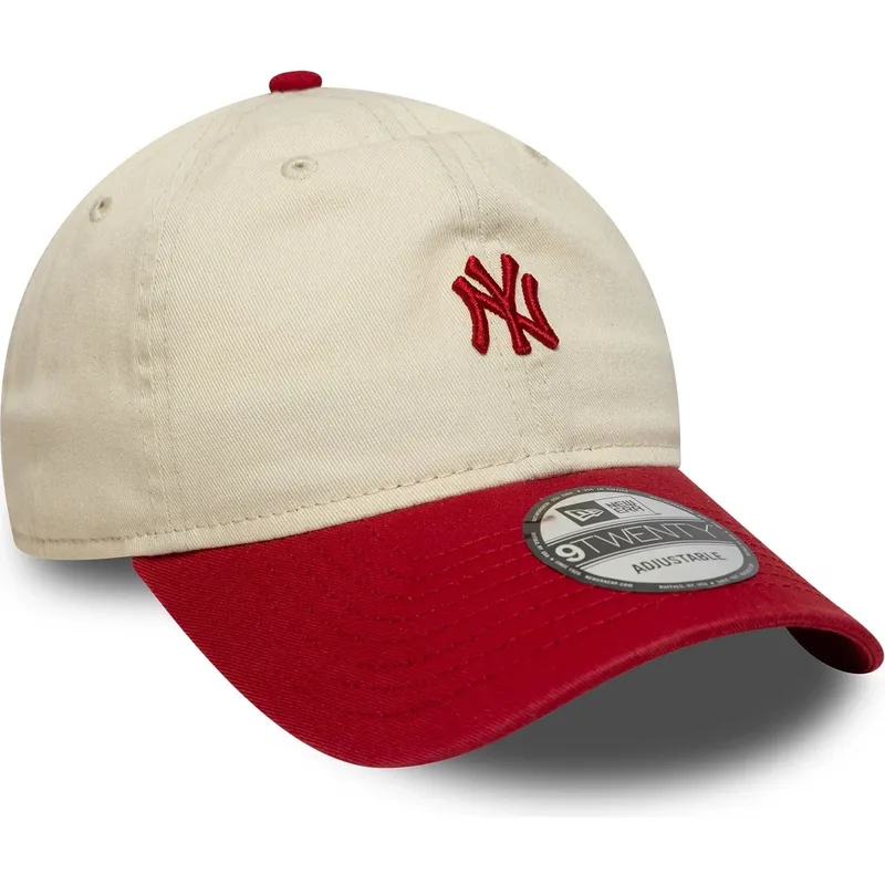 lippikset-kaareva-beige-saadettava-nauha-9twenty-mini-washed-new-york-yankees-mlb-new-era lippikset-kaareva-beige-saadettava-nauha-9twenty-mini-washed-new-york-yankees-mlb-new-era