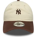 lippikset-kaareva-beige-saadettava-nauha-9twenty-mini-washed-new-york-yankees-mlb-new-era