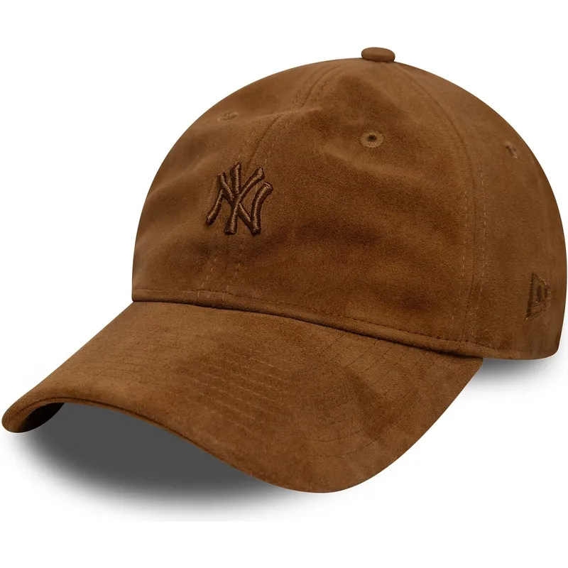 lippikset-kaareva-ruskea-saadettava-nauha-9twenty-suede-new-york-yankees-mlb-new-era