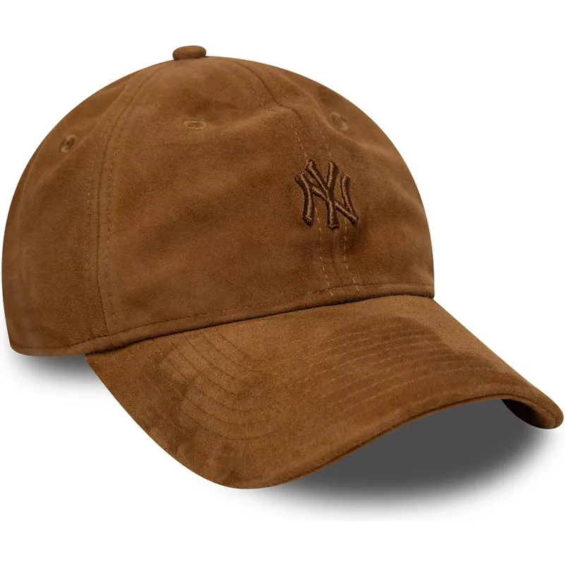 lippikset-kaareva-ruskea-saadettava-nauha-9twenty-suede-new-york-yankees-mlb-new-era