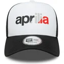 lippikset-kaareva-rekka-musta-snapback-a-frame-wordmark-aprilia-piaggio-new-era