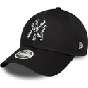 new-era-curved-brim-women-9forty-animal-infill-new-york-yankees-mlb-black-adjustable-cap