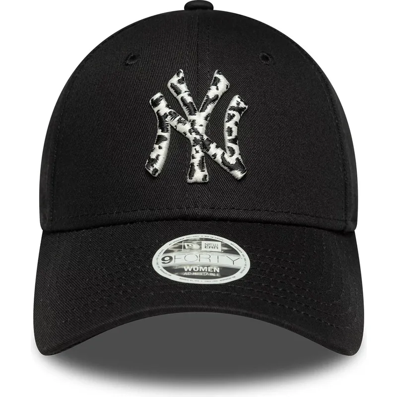 lippikset-kaareva-musta-saadettava-nauha-9forty-animal-infill-new-york-yankees-mlb-new-era