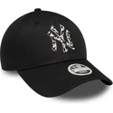 lippikset-kaareva-musta-saadettava-nauha-9forty-animal-infill-new-york-yankees-mlb-new-era