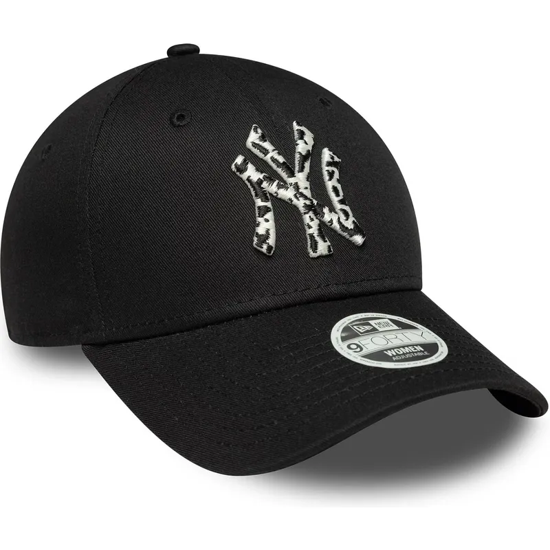 cap-kaareva-black-adjustable-strap-9forty-animal-infill-new-york-yankees-mlb-new-era cap-kaareva-black-adjustable-strap-9forty-animal-infill-new-york-yankees-mlb-new-era