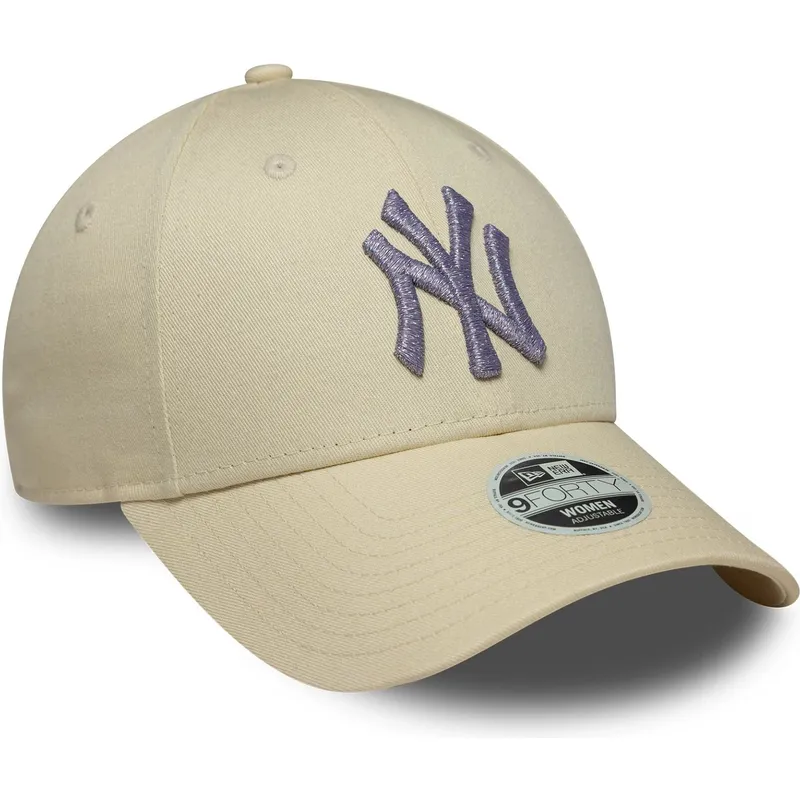 cap-kaareva-beige-adjustable-strap-9forty-metallic-new-york-yankees-mlb-new-era