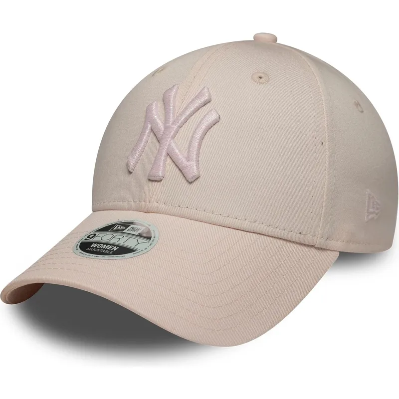 lippikset-kaareva-vaaleanpunainen-saadettava-nauha-9forty-metallic-new-york-yankees-mlb-new-era