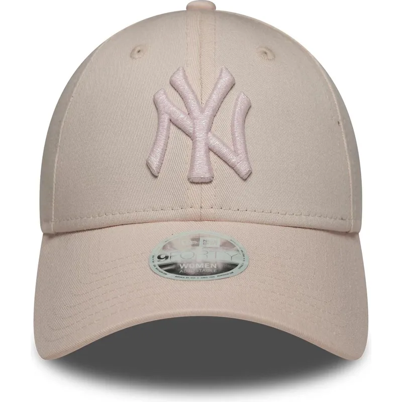 lippikset-kaareva-vaaleanpunainen-saadettava-nauha-9forty-metallic-new-york-yankees-mlb-new-era